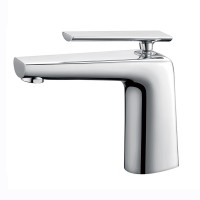 Unique design chrome faucet modern bathroom basin mixer