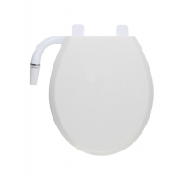 Nete New Design Hot Selling Warm Water Round Solf Close Non-electric Dual Nozzle Self-cleaning Toilet Seat Bidet