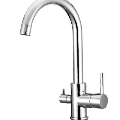 Double Handle 3ways Flexible Kitchen faucet