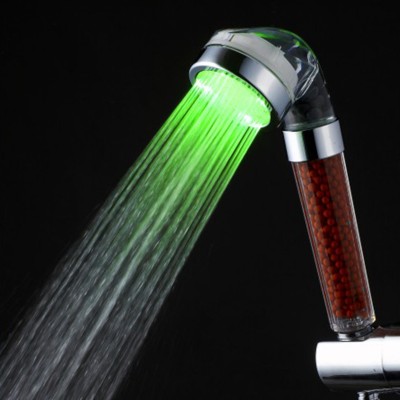 C-158-1LED Qianyao Cixi temperature controlled colour changing multi-color light shower head